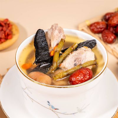 سعر جيد أكثر الأطعمة صحة فوريًا غانوديرما ديندروبيوم الحساء العظمي التنين الطب الجمع بين النظام الغذائي الانترنت